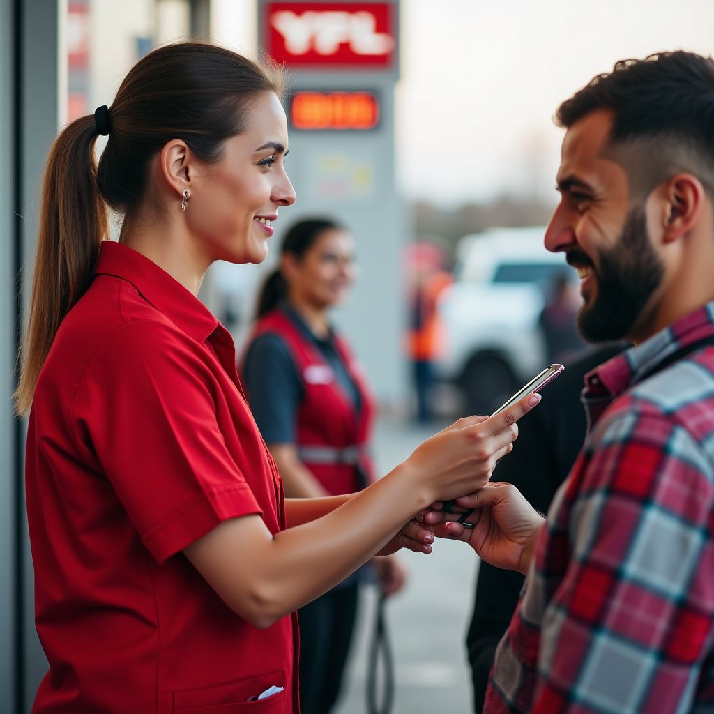 Personal de atención al cliente YPF