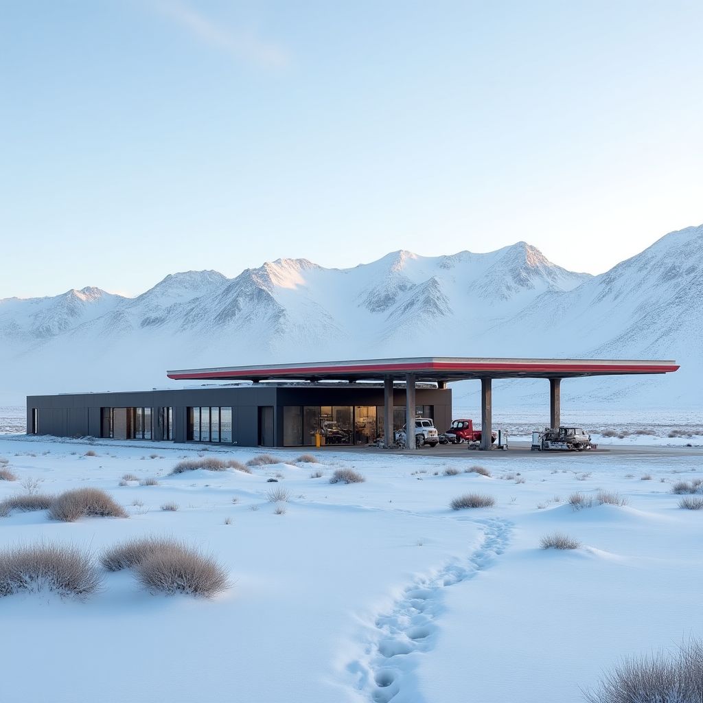 Estación YPF en Patagonia