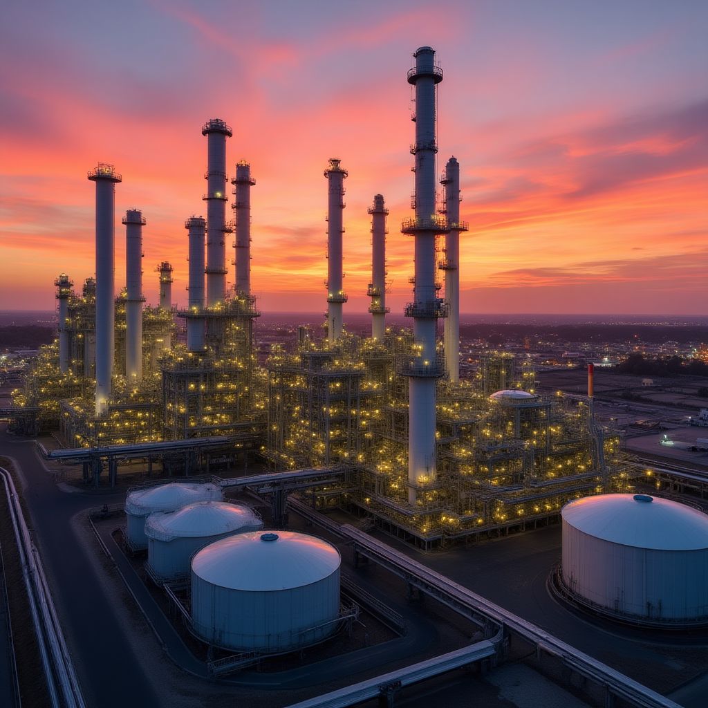 Refinería YPF en Argentina